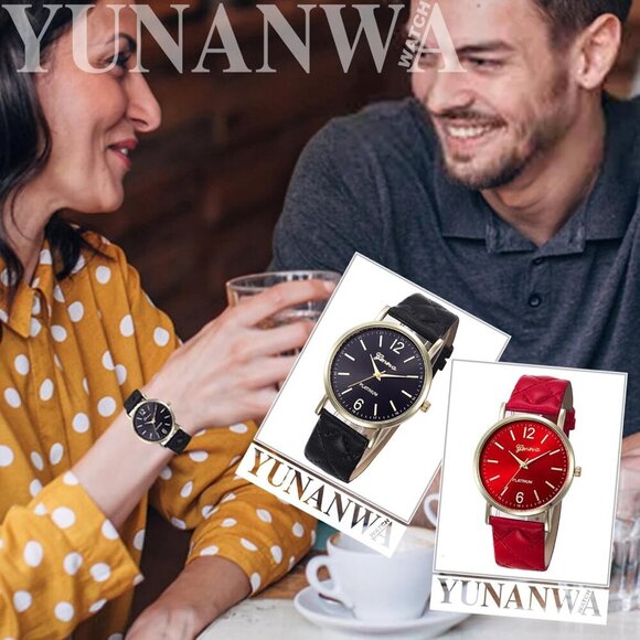 10 Pack Women Men Unisex Platinum Watches Roman Leather Band Analog Quartz Wrist - Picture 8 of 9